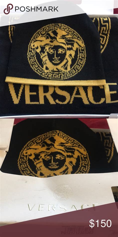 versace hat and scarf